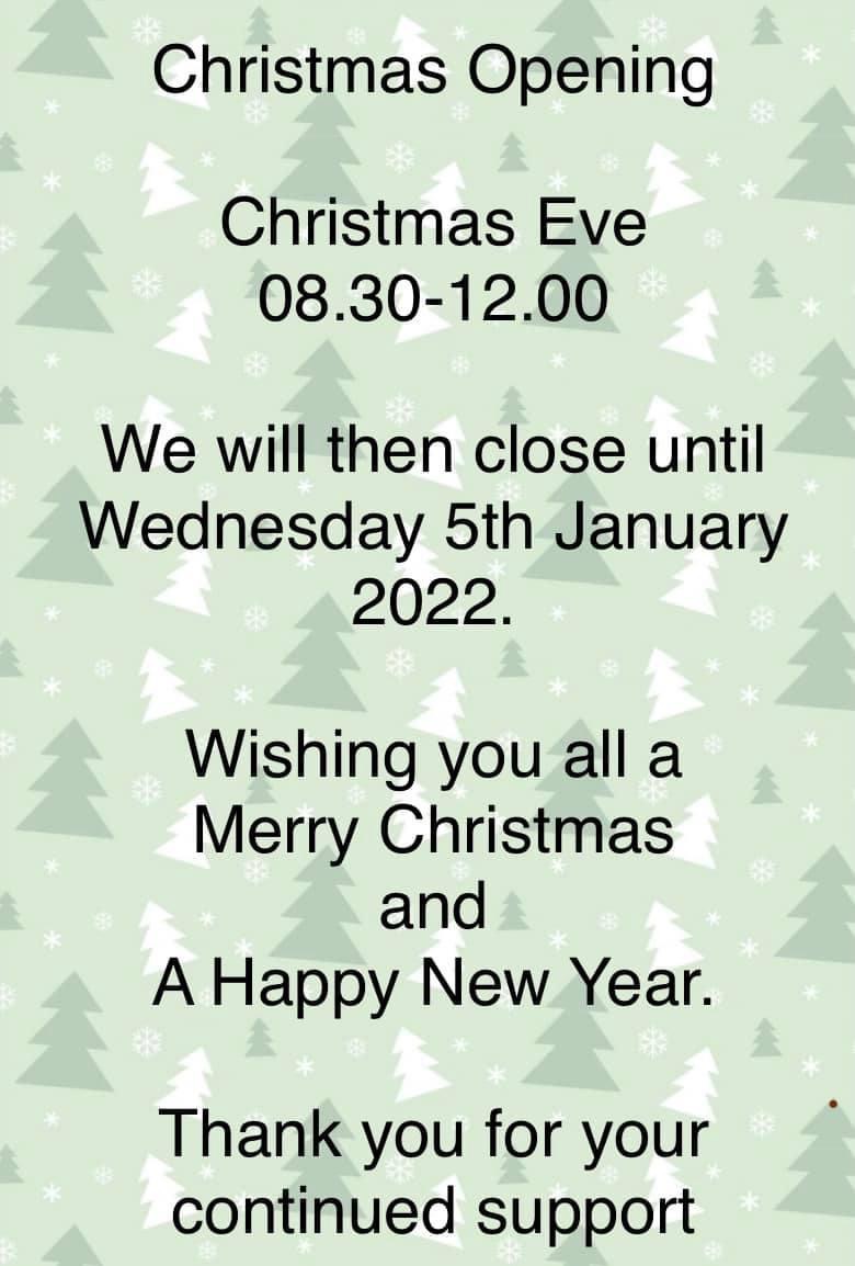 Christmas Hours