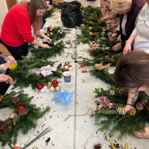 Christmas Wreath Making Workshop. Saturday 28th November 1-3pm